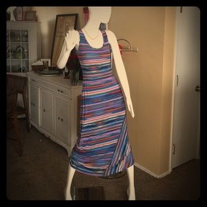 Calvin Klein Size 8 Spandex Maxi Dress