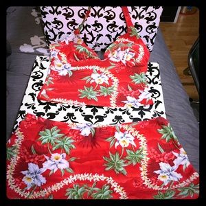 Tankini halter top and skirt