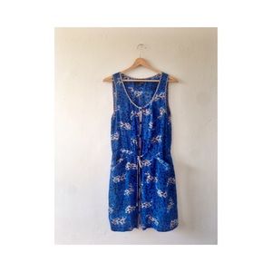 Greylin printed 100% silk tie-waist dress