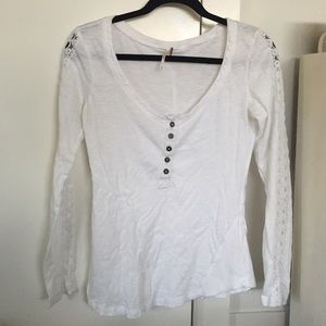 White Free People Top