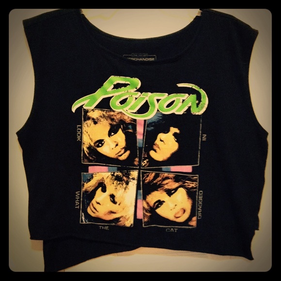 Black Poison Crop Top