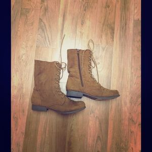 Brown Combat Boots