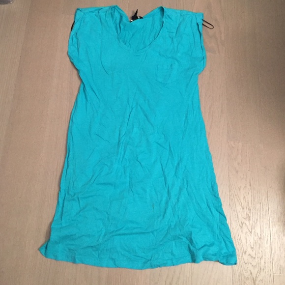 H&M turquoise basics dress