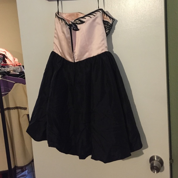 Betsey Johnson Evening Cocktail Dress Strapless - Picture 4 of 4