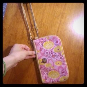 Coach flower design wristlet