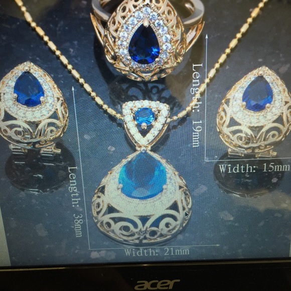 Necklace set 18k gold plated - Picture 2 of 2