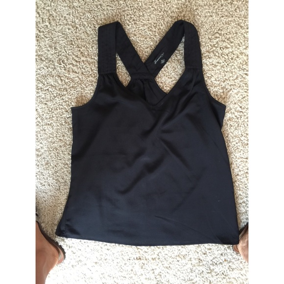 Black blouse racer back