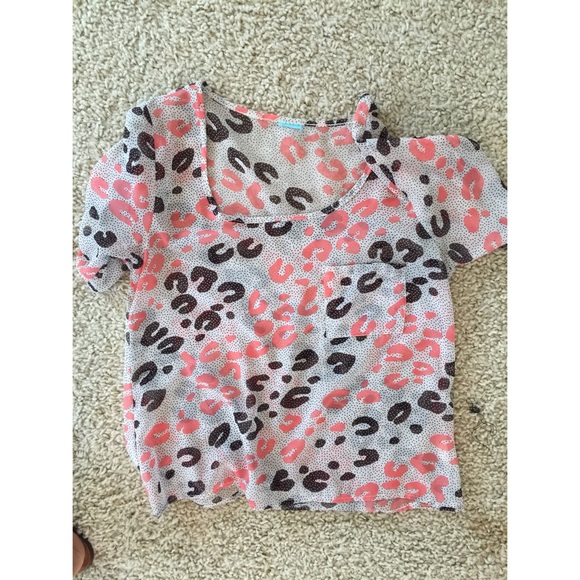 Animal print blouse
