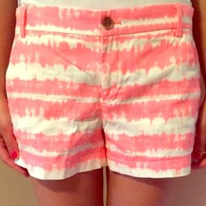 Neon Pink and White Shorts, Size 4, Barely Worn