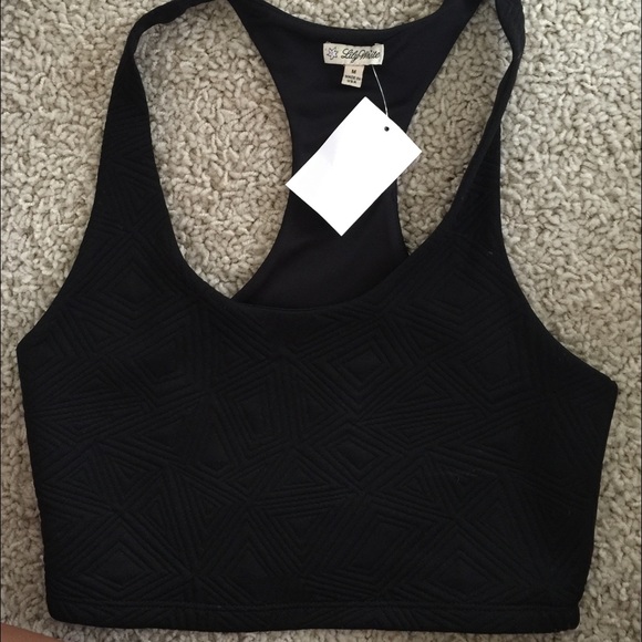 Black crop top