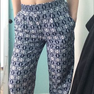 Printed palazzo pants