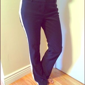 Ann Taylor, Navy Dress Pants/ White Stripe, Size 2