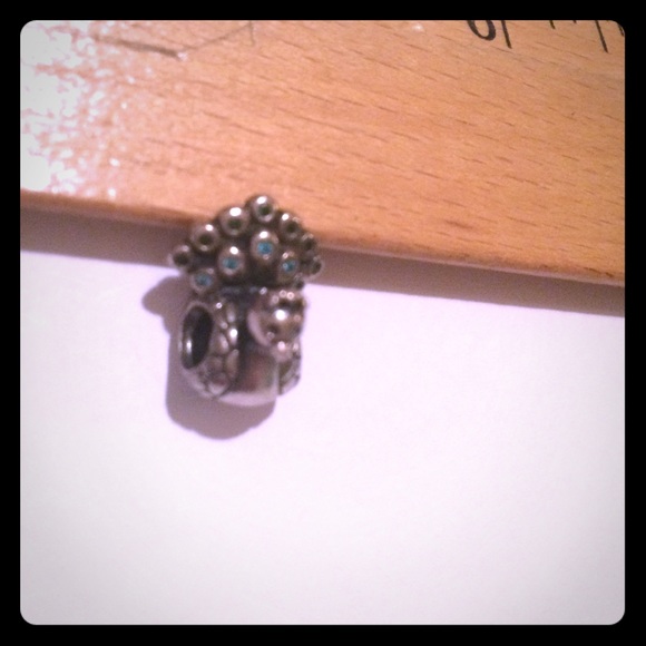 Authentic pandora peacock charm