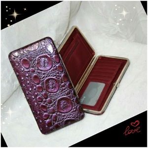Croc purple wallet..