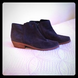 Grey suede Sam Edelman ankle boots