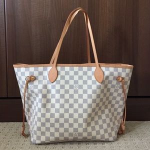 Authentic Louis Vuitton Damier Azur Neverfull MM