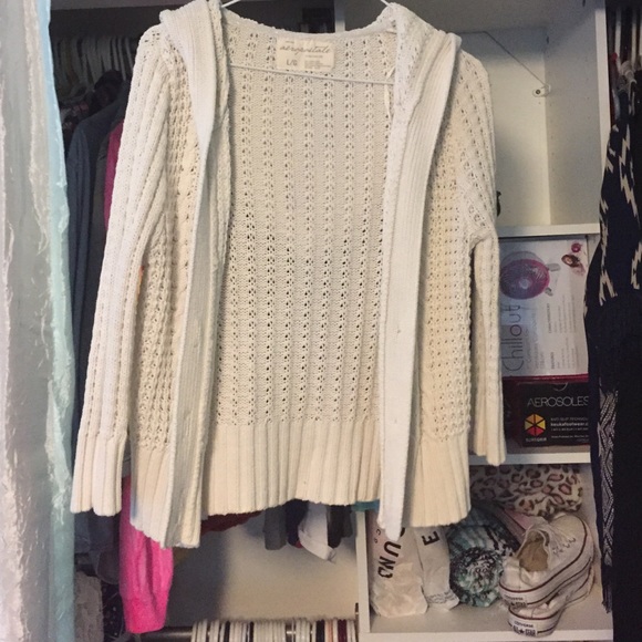 Hooded button up sweater from Aeropostale