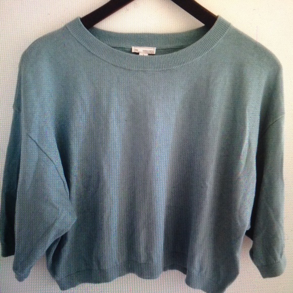 Cropped Light Blue Sweater
