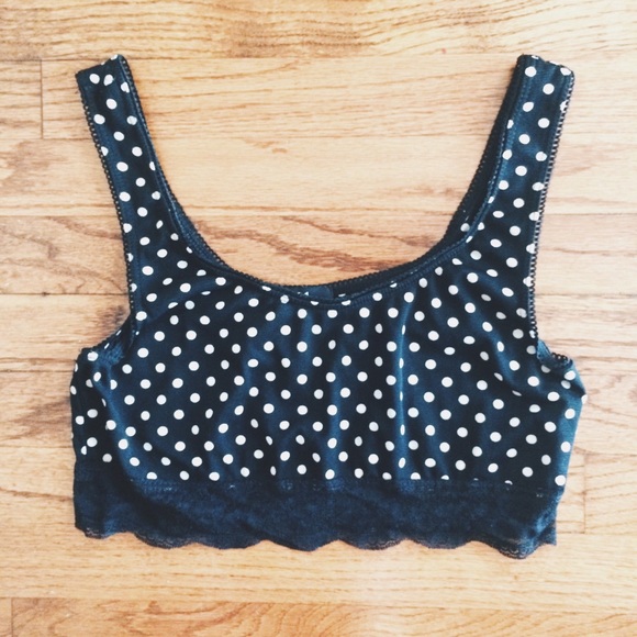 POLKA DOT BRALETTE.
