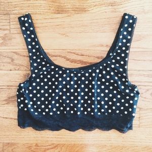 POLKA DOT BRALETTE.