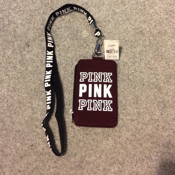 PINK ID case and lanyard