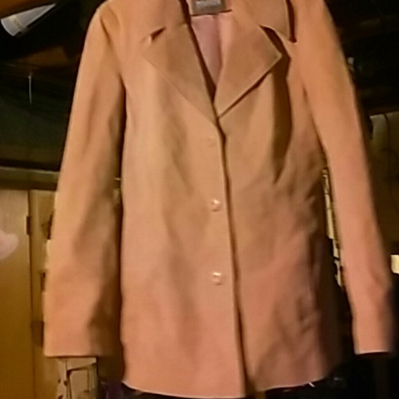 Pink leather coat - Picture 3 of 4