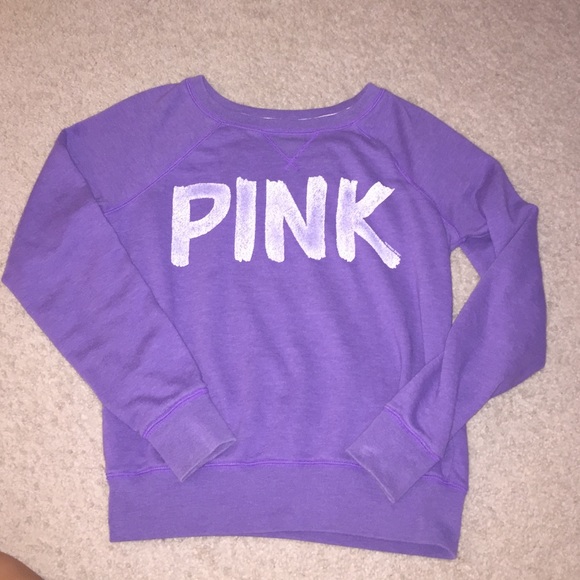 Purple Pink VS crew neck