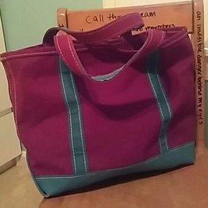 colorblock canvas tote
