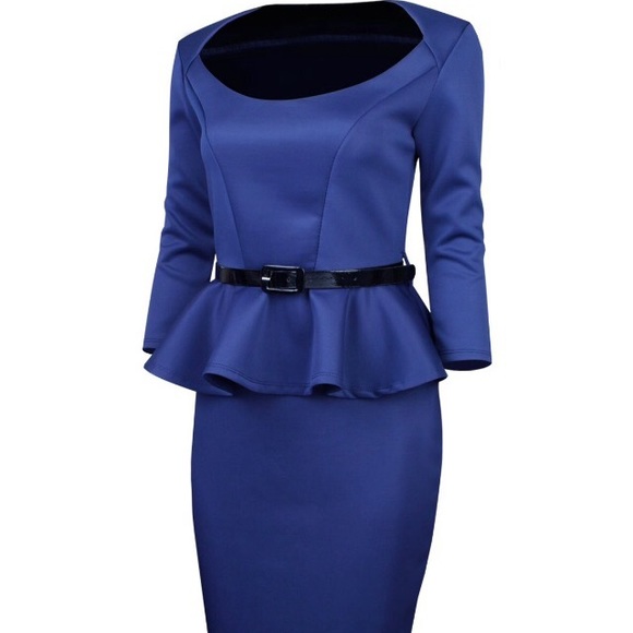 Size small blue satin pageant interview suit
