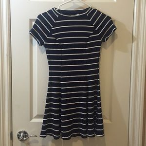 BDG navy blue striped dress