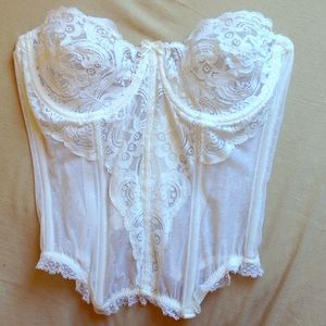 Delicate white VS corset