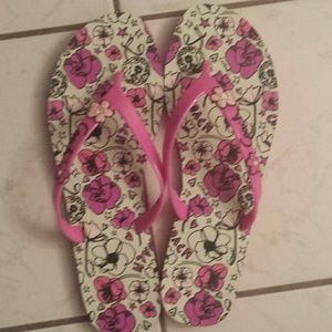 Coach poppy flip flops