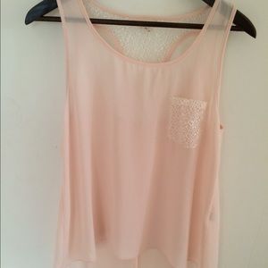 Light Pink Sheer Tank
