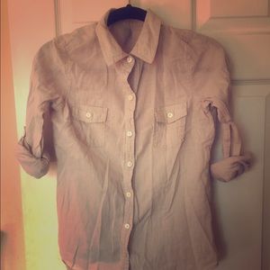 Tan button up