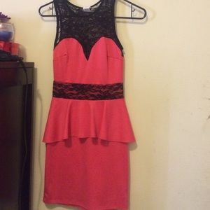 Cute coral or white tight dress