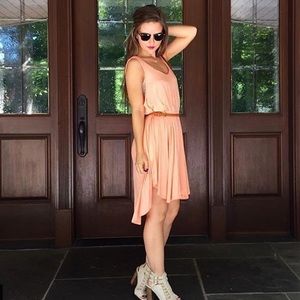 Peach Swing Dress