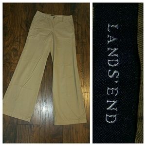 Land's End Wide Leg Chino