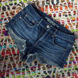 AE High-waisted denim shorts