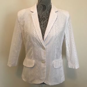 White Eyelet Jacket