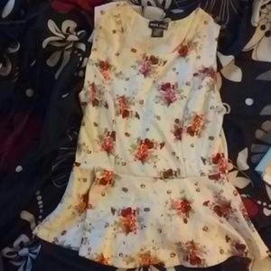 Floral Peplum Top