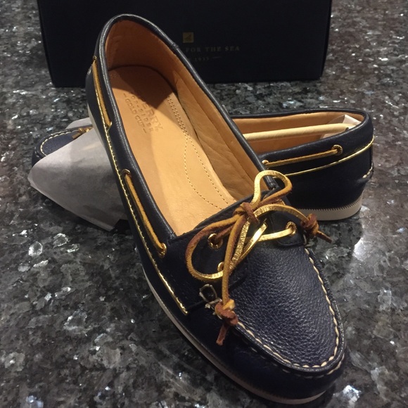 Sperry Gold Cup(Gold Audrey Navy/Gold)