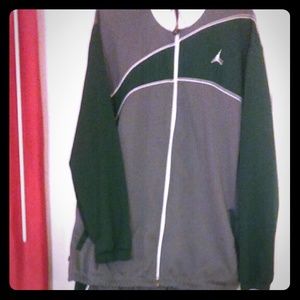 Grey&green jordan track jacket suit .. size xxl