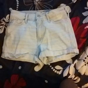 Hollister Light Wash Denim Shorts