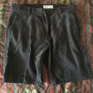 RVCA gray cordouroy shorts