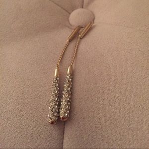 Long crystal bling earrings!