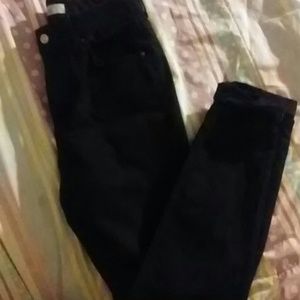 Topshop High Waisted Black Denim Mom Jeans