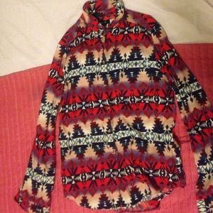 Multicolored Flannel Top