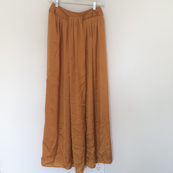 Gold maxi skirt