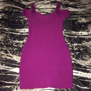 GUESS body con cut out dress