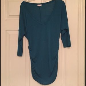 Teal 3/4 sleeve top